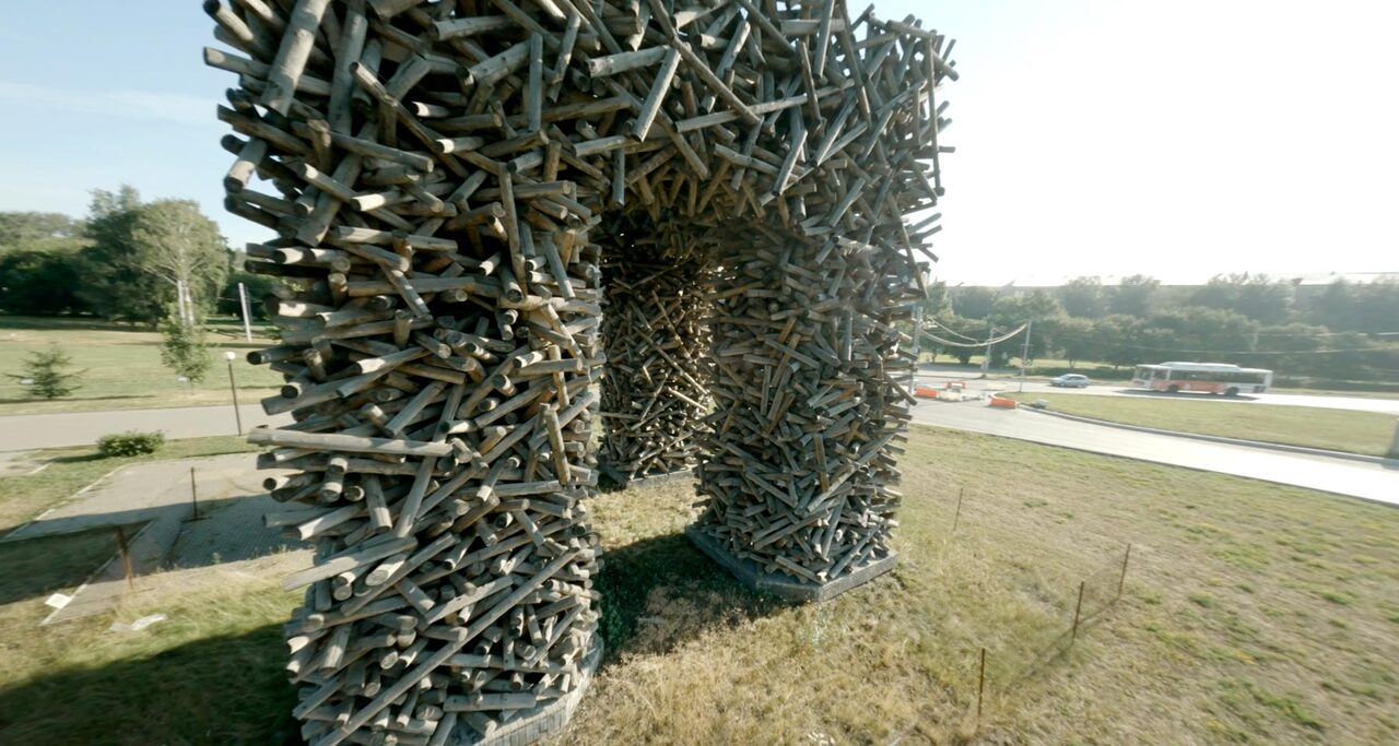 Пермские ворота или деревянная буква П