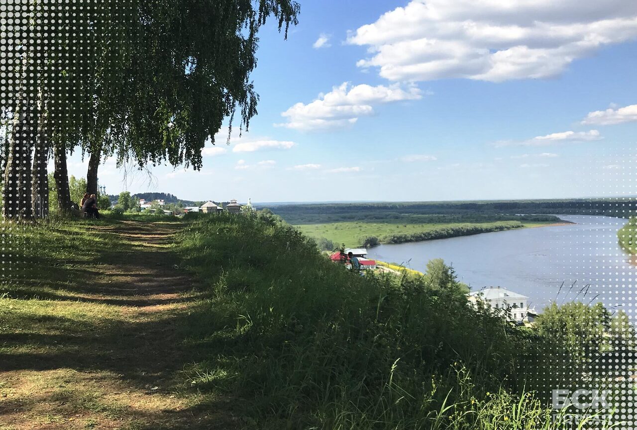 Вятское городище. Знаменитая березовая роща в Чердыни