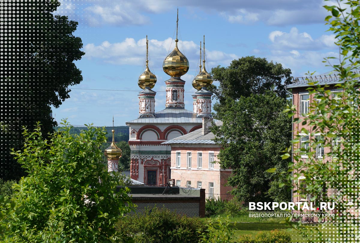 Город Соликамск. Набережная, монастырь и чудесный сад