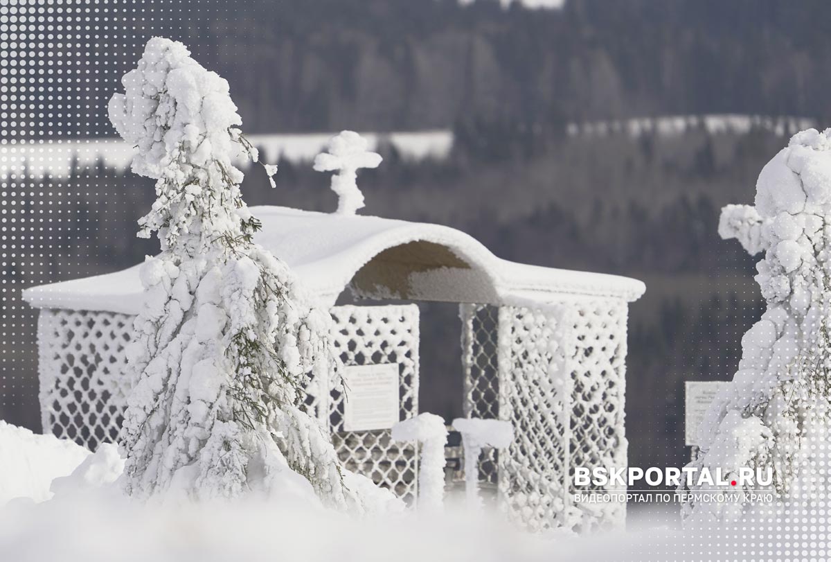 Белогорский монастырь зимой Пермский край