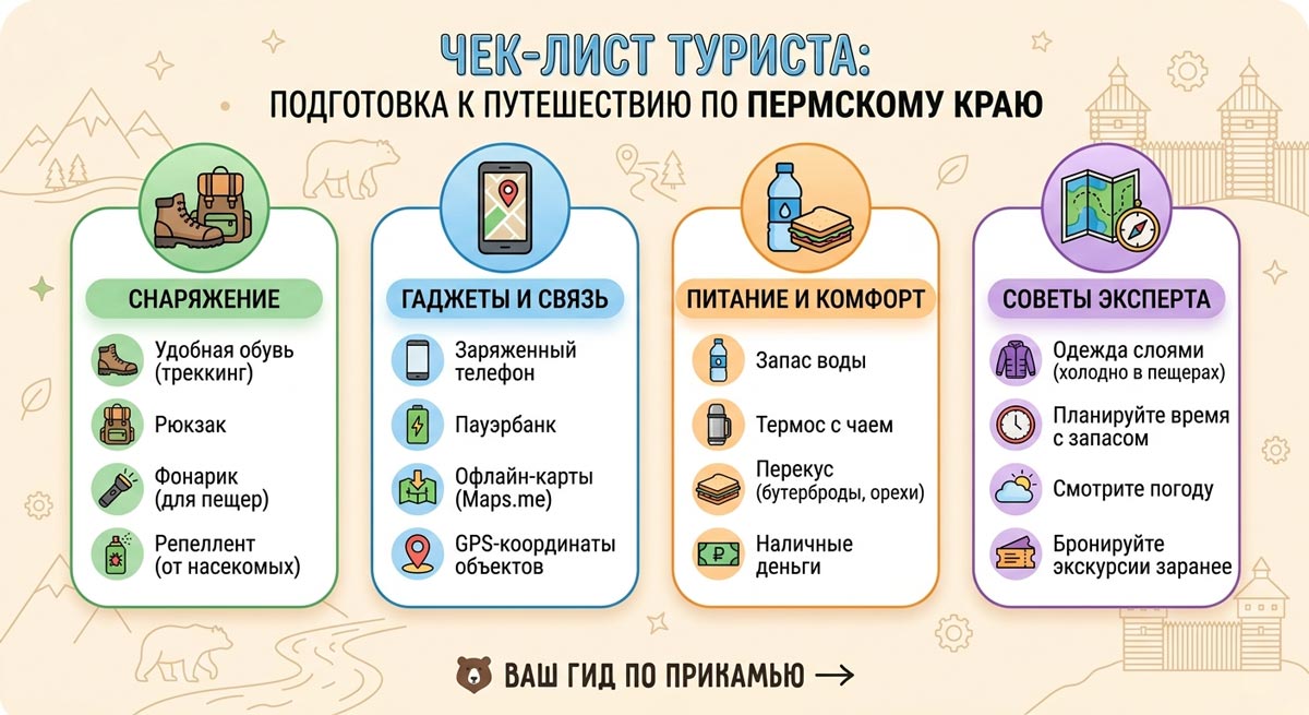 Чек-лист туриста подготовка к путешествию
