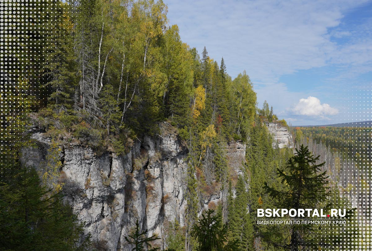 Скала Усьвинские столбы достопримечательность Пермского края