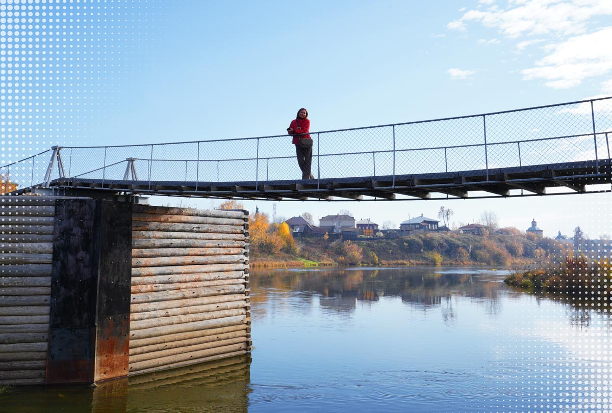 подвесной мост Верхотурье