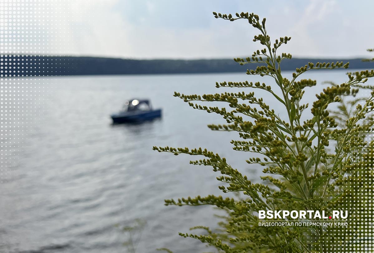 В акватории Камского водохранилища, город Добрянка