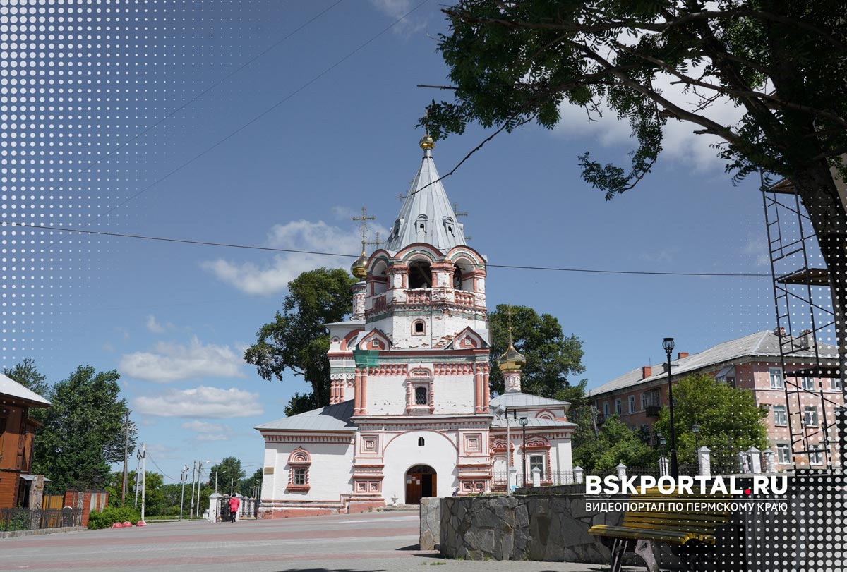 Богоявленская церковь Соликамск старинный храм XVII века в историческом центре
