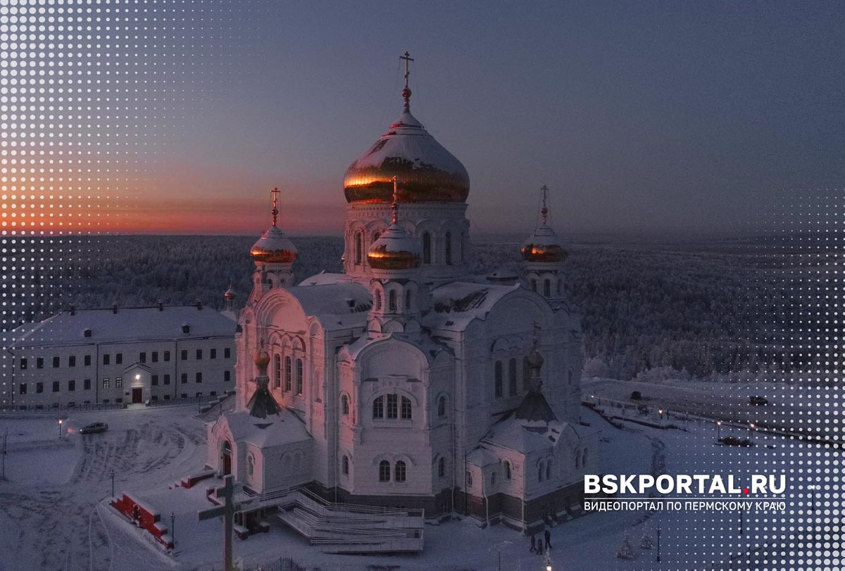 Белогорский монастырь зимой Пермский край