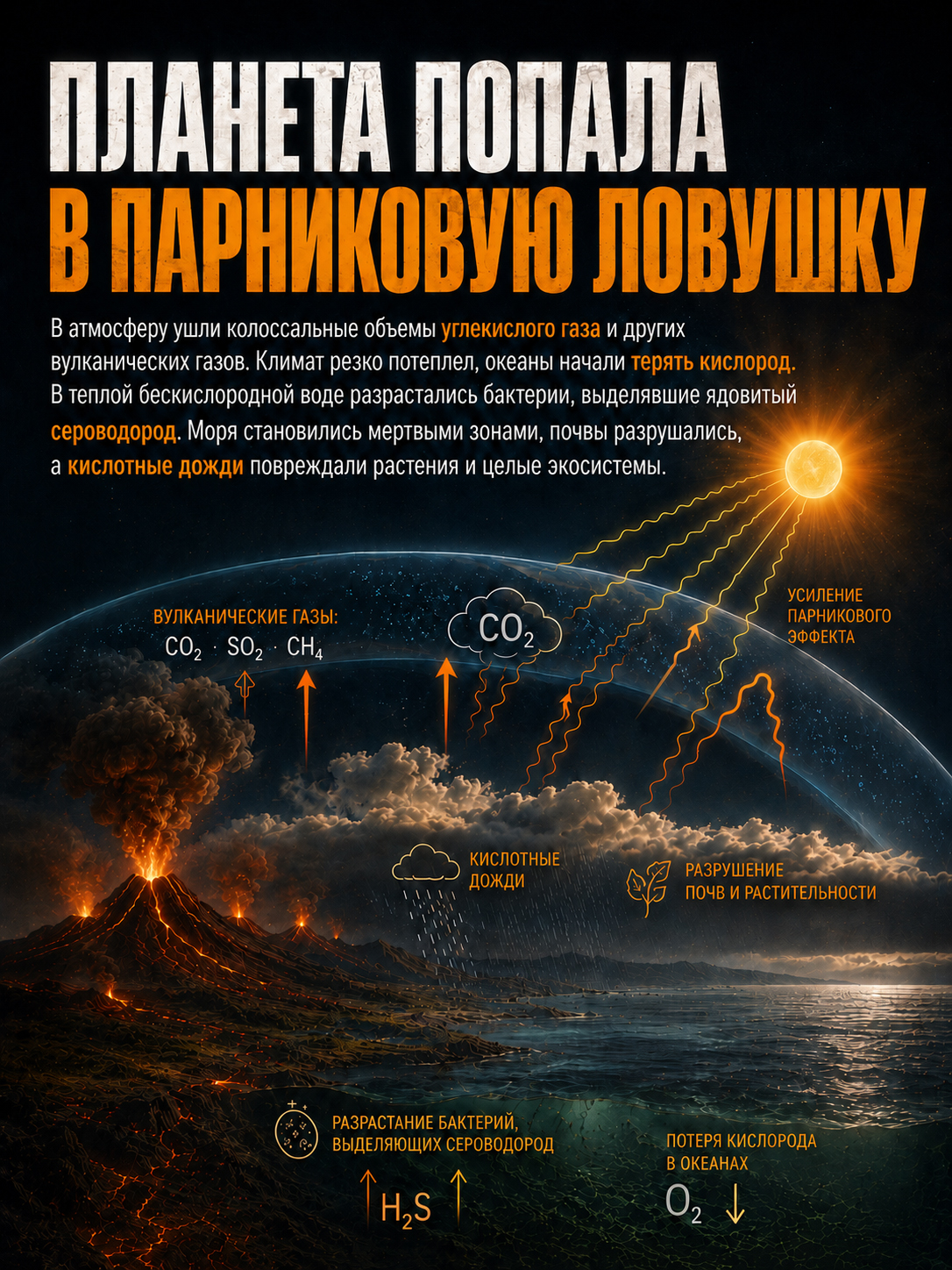 Парниковая ловушка по времена Пермского периода