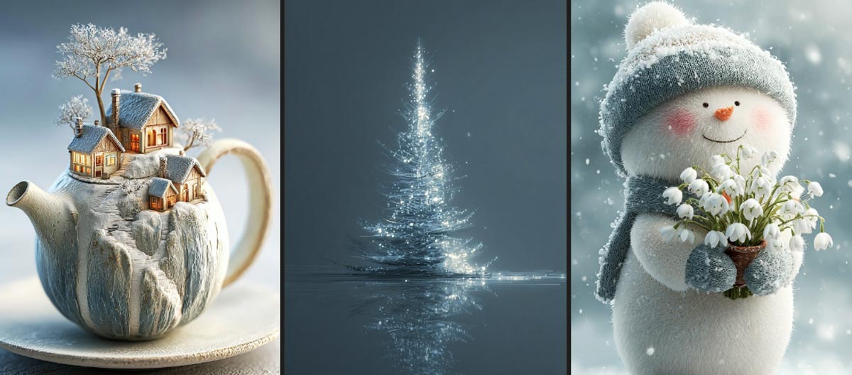 Коллекция зимних открыток