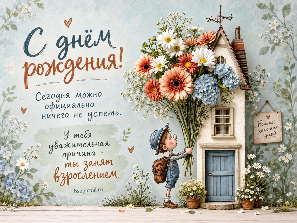 Короткие поздравления с днем рождения своими словами